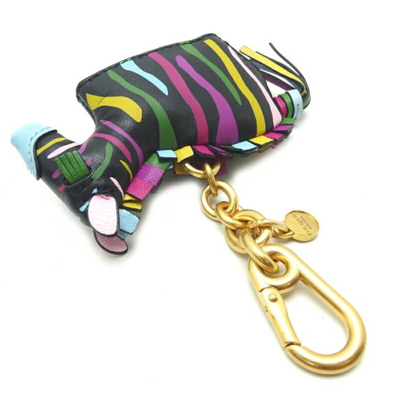 KATE SPADE Ziggy Zebra Embellished Bag Charm Women's/Men's Leather Multi - Picture 4 of 6
